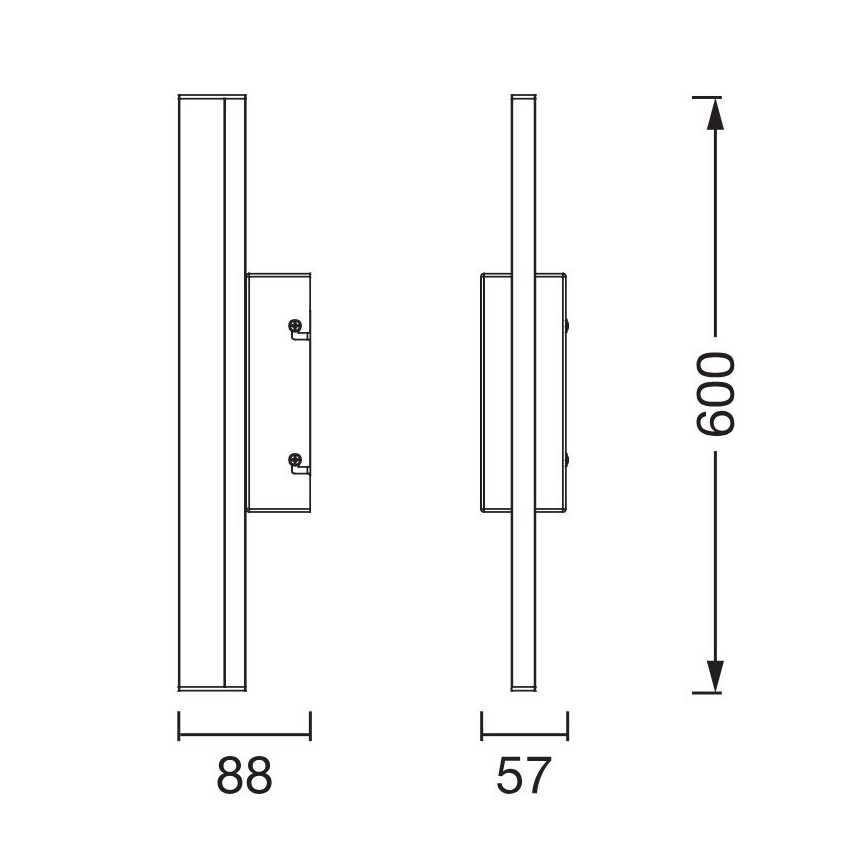 Osram - LED Dæmpbar spejlbelysning ORBIS MIRROR LED/10W/230V 3000/4000K 60 cm IP44
