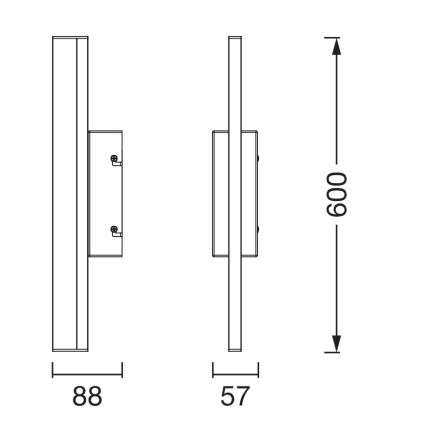 Osram - LED, dæmpbar spejlbelysning til badeværelset ORBIS MIRROR LED/10W/230V 3000/4000K 60 cm IP44 hvid