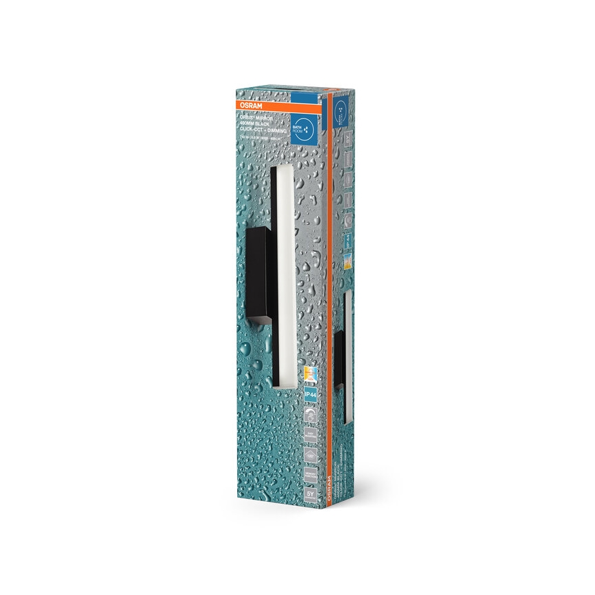Osram - LED dæmpbar spejlbelysning ORBIS MIRROR LED/6,8W/230V 40 cm 3000/4000K IP44 sort