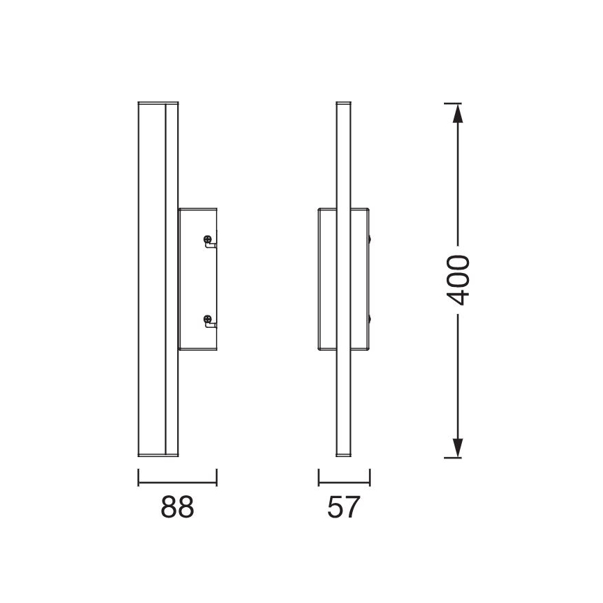 Osram - LED-dæmpbar spejlbelysning ORBIS MIRROR LED/6,8W/230V 40 cm 3000/4000K IP44 blank krom