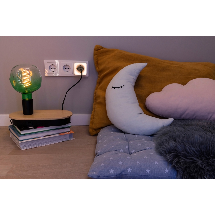 Osram - LED-dæmpbar stikkontakt med belysning SCHUKO SMART+ NIGHTLIGHT 3680W/230V Wi-Fi