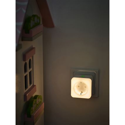 Osram - LED-dæmpbar stikkontakt med belysning SCHUKO SMART+ NIGHTLIGHT 3680W/230V Wi-Fi