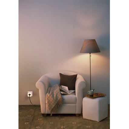 Osram - LED-dæmpbar stikkontakt med belysning SCHUKO SMART+ NIGHTLIGHT 3680W/230V Wi-Fi