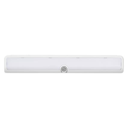 Osram - LED dæmpbar underskabslampe med bevægelses- og skumringssensor LINEAR LED/3,8W/5V/3xAA 3000K 30 cm hvid