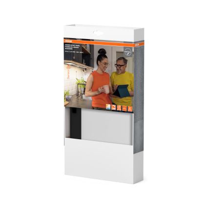 Osram - LED dæmpbar underskabslampe med bevægelsessensor UNDERCABINET LED/7,5W/230V 3000/4000/6500K 20x30 cm sort