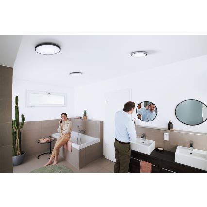 Osram - Dæmpbar LED-loftlampe til badeværelse SMART+ DISC LED/18W/230V 3000-6500K IP44 Wi-Fi