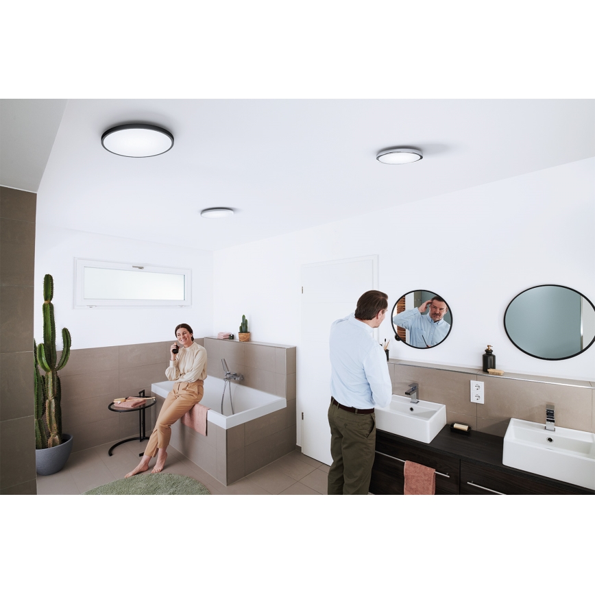 Osram - Dæmpbar LED-loftlampe til badeværelse SMART+ DISC LED/18W/230V 3000-6500K IP44 Wi-Fi