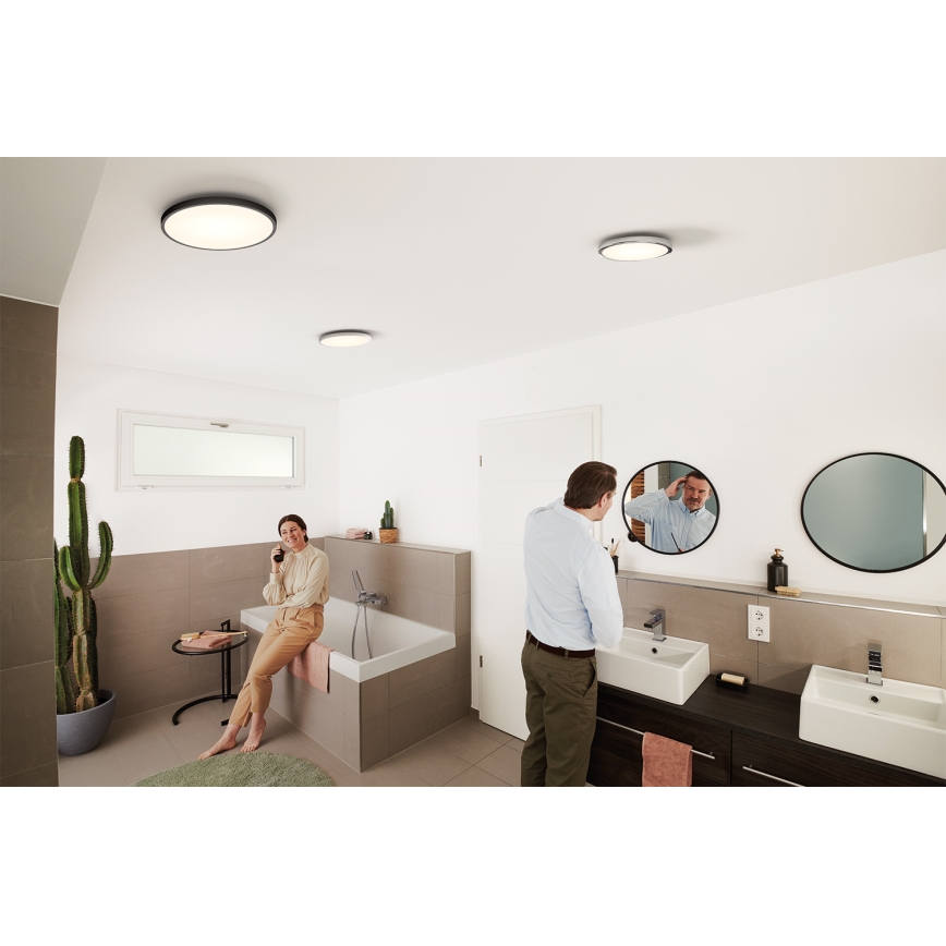 Osram - Dæmpbar LED-loftlampe til badeværelse SMART+ DISC LED/18W/230V 3000-6500K IP44 Wi-Fi
