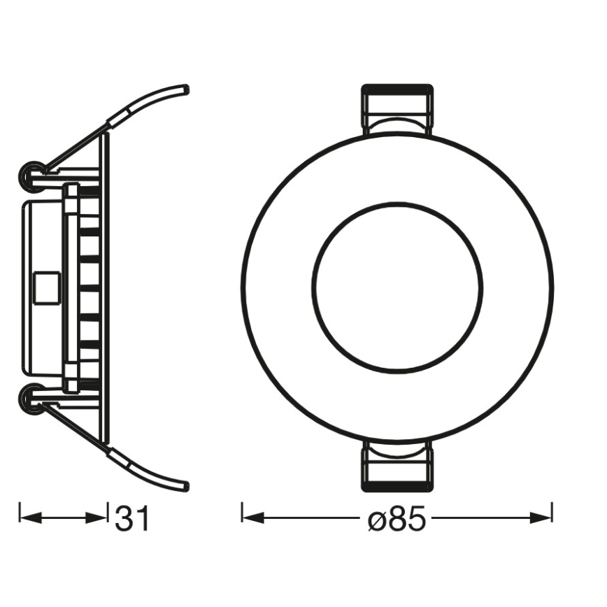 Osram - LED indbygningsarmatur SLIM LED/4,5W/230V 4000K