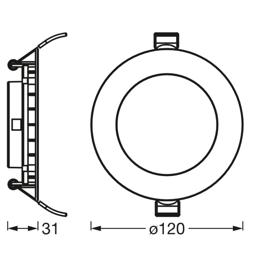 Osram - LED indbygningsarmatur SLIM LED/8W/230V 4000K
