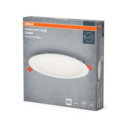 Osram - LED indbygningslampe SLIM LED/22W/230V 4000K