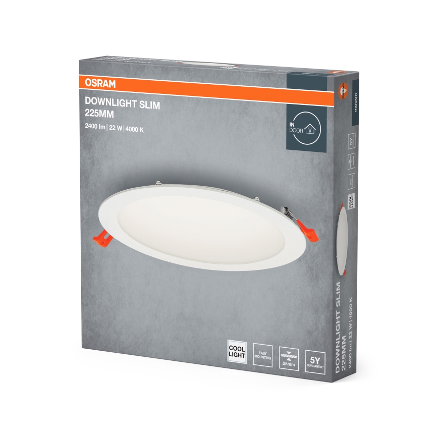 Osram - LED indbygningslampe SLIM LED/22W/230V 4000K