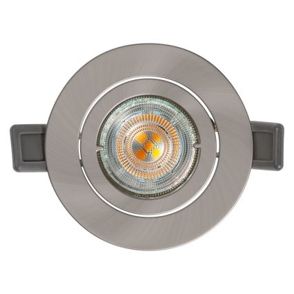 Osram - LED indbygningsspot SPOT 1xGU10/4,3W/230V 2700K CRI 90 mat krom