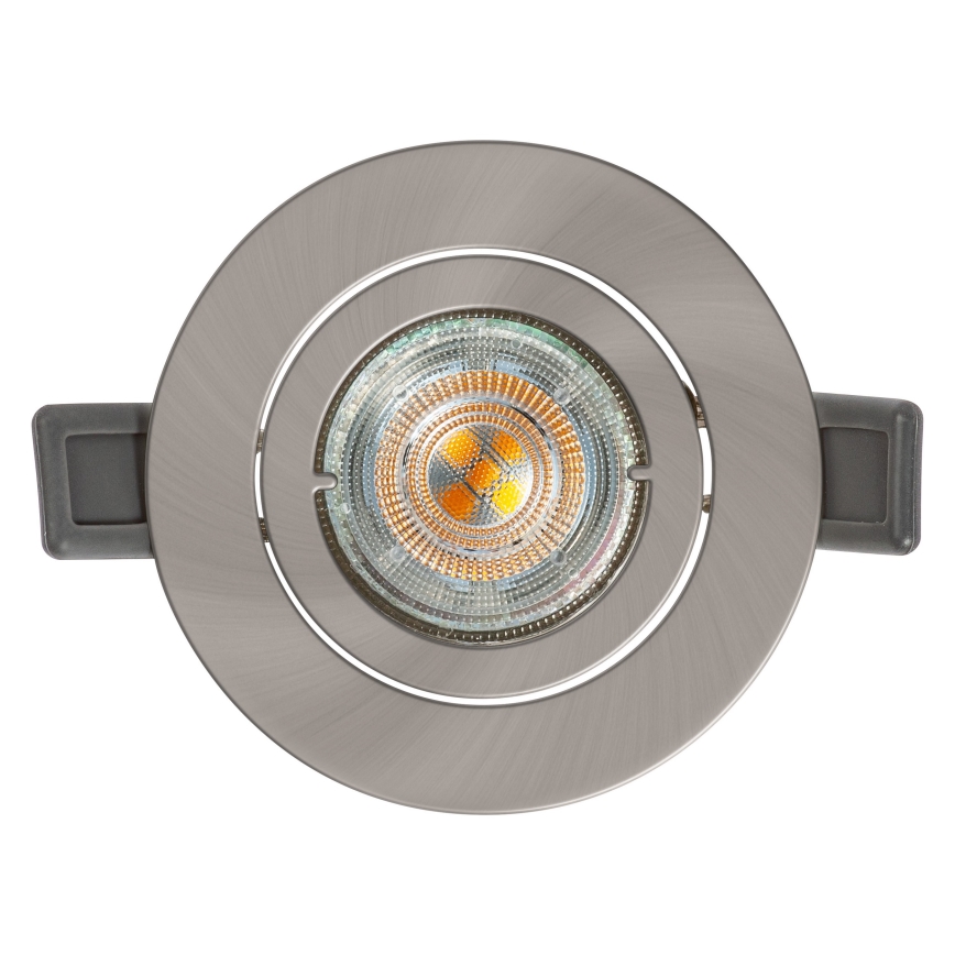 Osram - LED indbygningsspot SPOT 1xGU10/4,3W/230V 2700K CRI 90 mat krom
