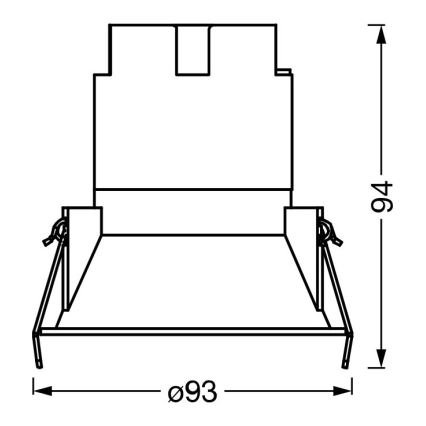 Osram - LED indbygningsspot SPOT TWIST LED/10W/230V 4000K Ø 9,3 cm hvid/sølv