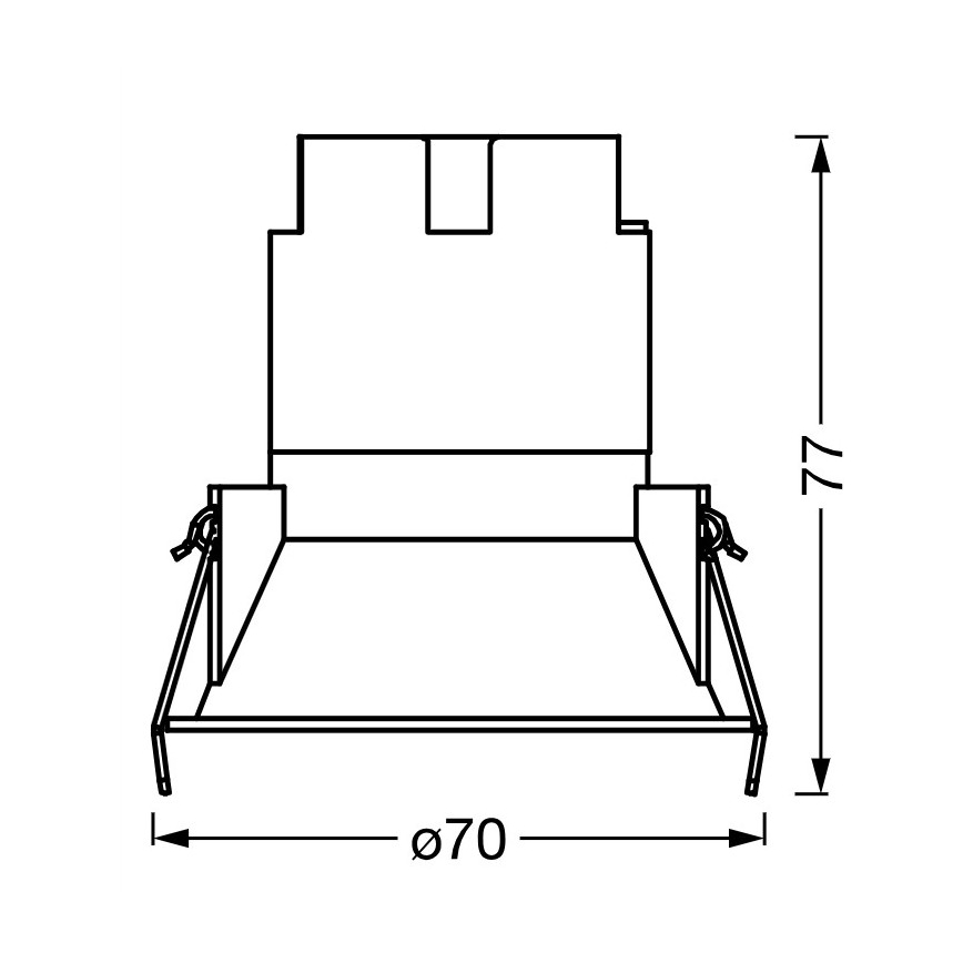 Osram - LED indbygningsspot SPOT TWIST LED/5W/230V 4000K Ø 7 cm hvid