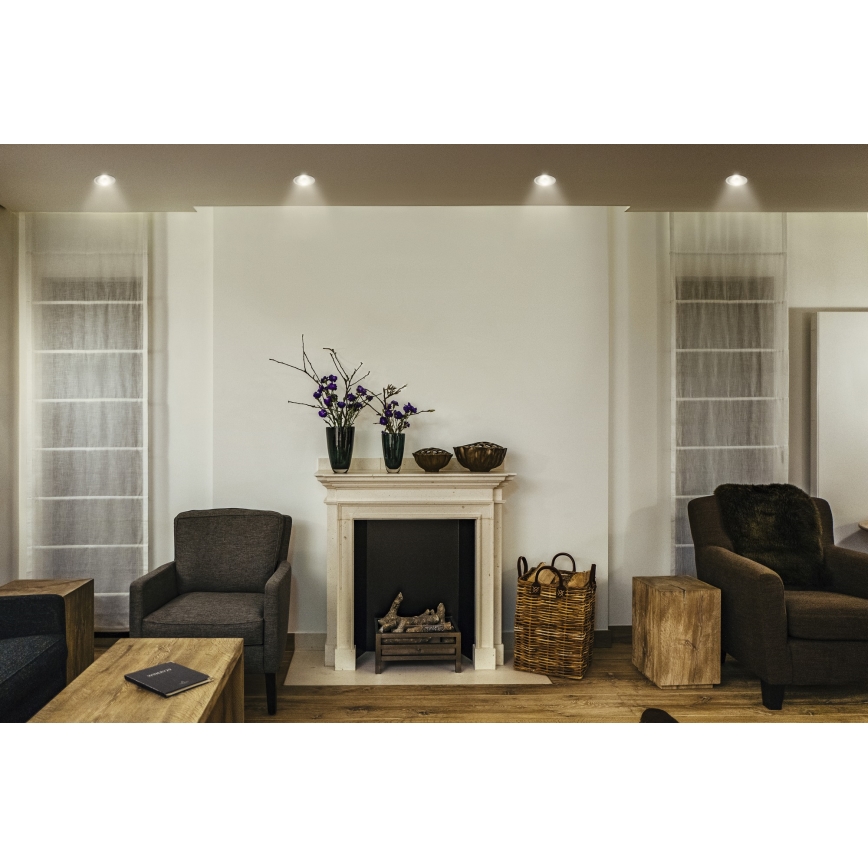 Osram - LED-indbygningsspot SPOT TWIST LED/5W/230V 3000K Ø 7 cm hvid/sølv