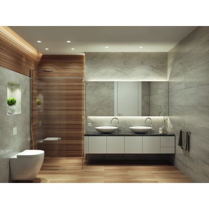 Osram - LED indbygningsspot til badeværelse SPOT 1xGU10/4,3W/230V 2700K CRI 90 Ø 8,5 cm IP65 hvid