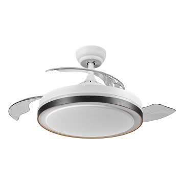 Osram - LED-loftarmatur med indbygget ventilator CEILING FAN LED/66W/230V 3000/4000/6500K hvid + fjernbetjening