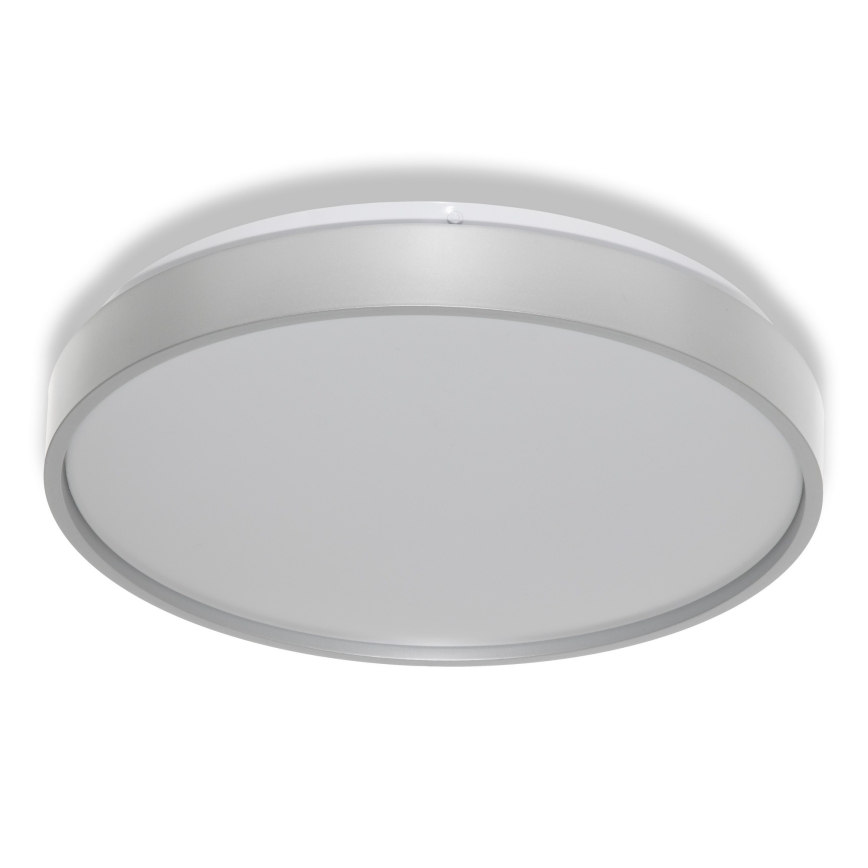 Osram - LED loftlampe med skumringssensor CEILING LUXO LED/18W/230V Ø 32 cm sølv
