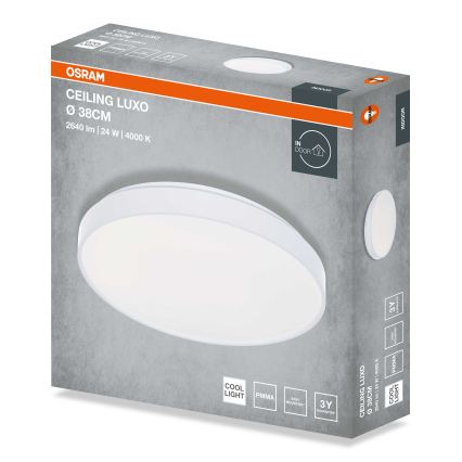 Osram - LED-loftlampe CEILING LUXO LED/24W/230V Ø 38 cm hvid