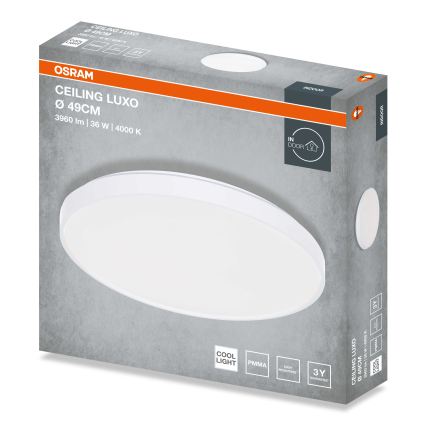 Osram - LED-loftlampe CEILING LUXO LED/36W/230V Ø 49 cm hvid