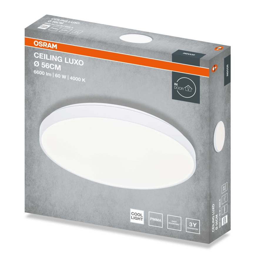 Osram - LED loftlampe CEILING LUXO LED/60 W/230 V Ø 56 cm hvid