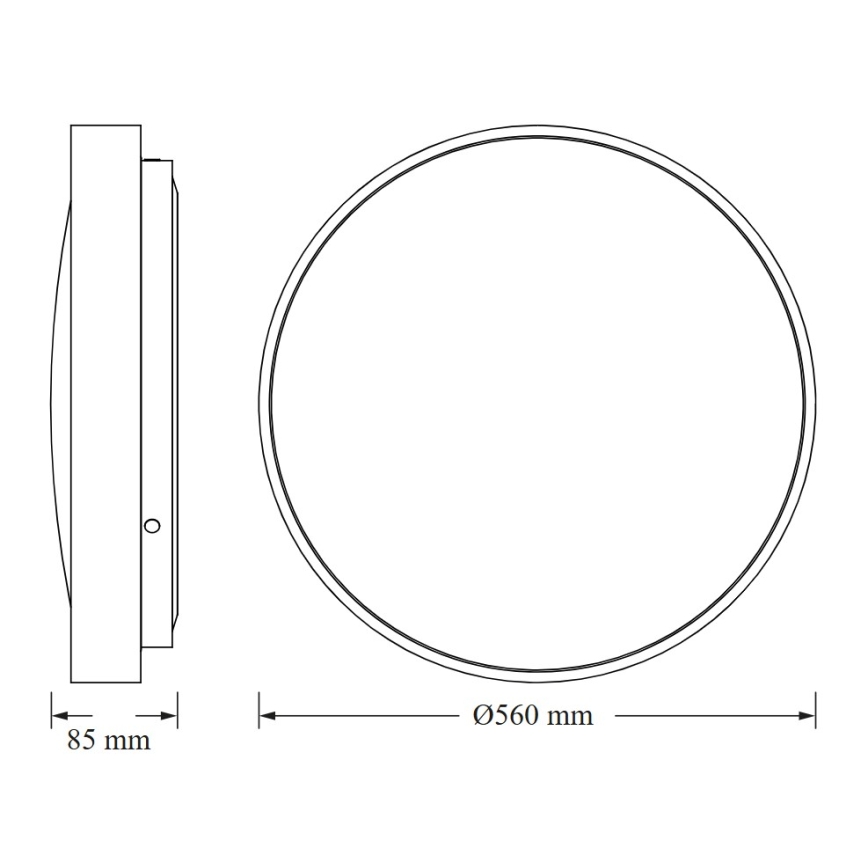 Osram - LED loftlampe CEILING LUXO LED/60 W/230 V Ø 56 cm hvid