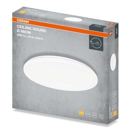 Osram - LED-loftlampe CEILING ROUND LED/36W/230V 3000K Ø 48 cm hvid