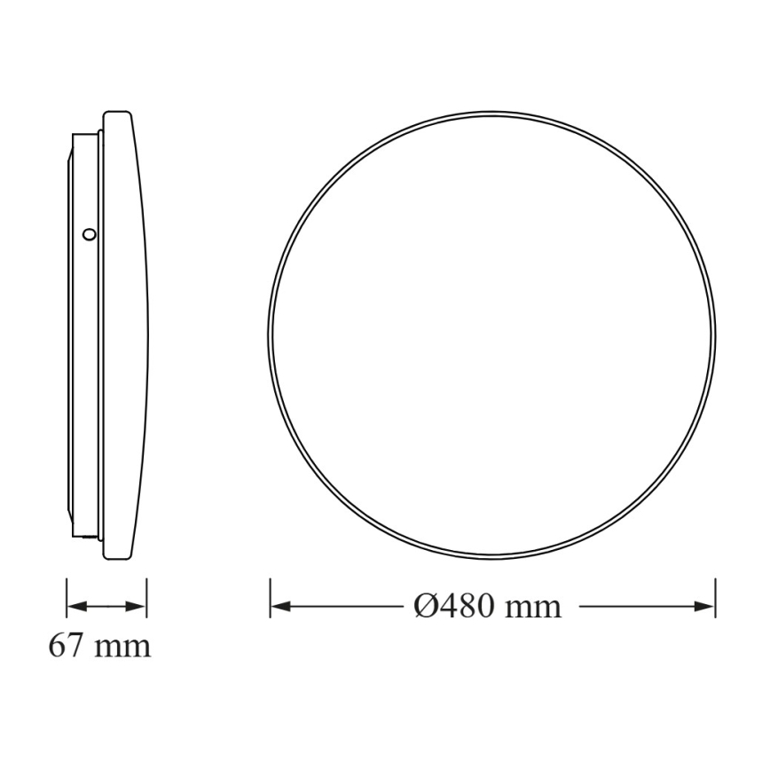 Osram - LED-loftlampe CEILING ROUND LED/36W/230V 3000K Ø 48 cm hvid