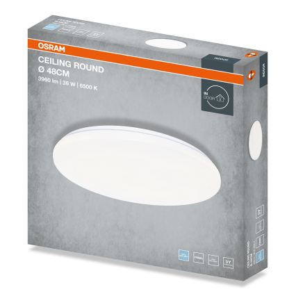 Osram - LED-loftlampe CEILING ROUND LED/36W/230V 6500K Ø 48 cm hvid