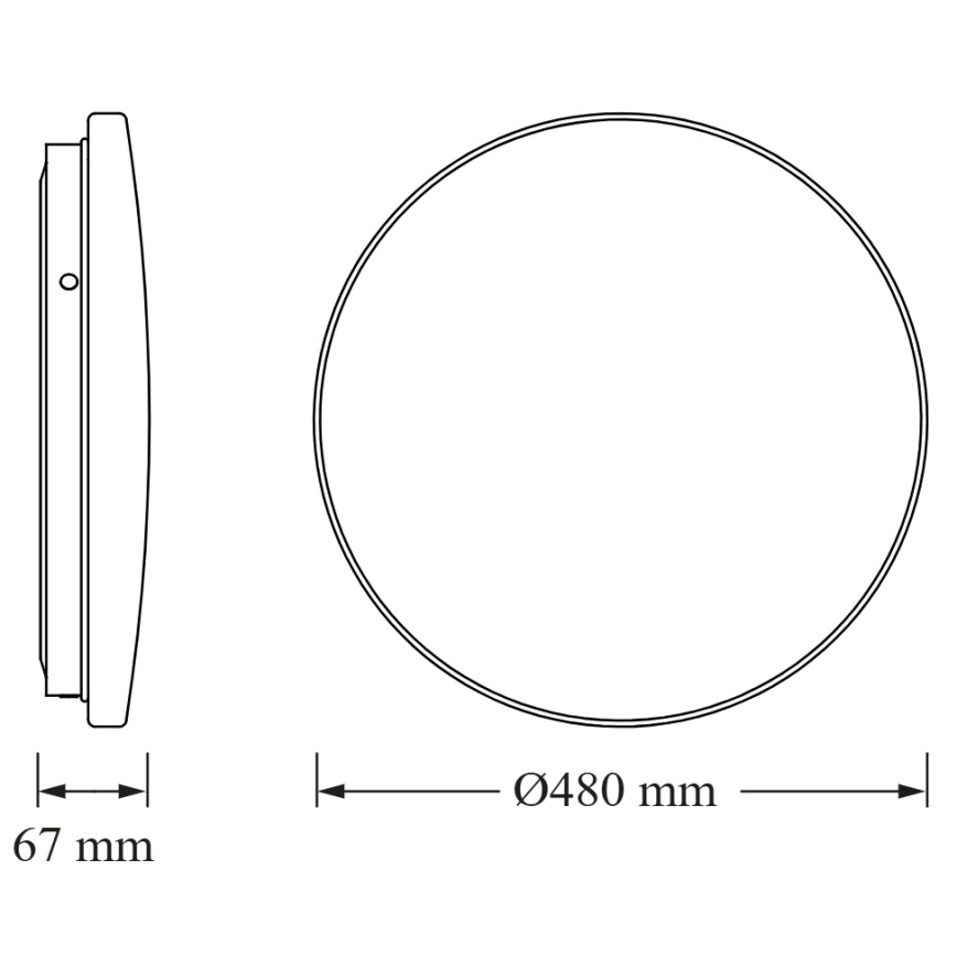 Osram - LED-loftlampe CEILING ROUND LED/36W/230V 6500K Ø 48 cm hvid