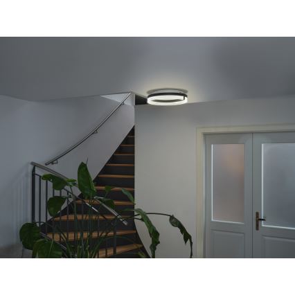 Osram - LED-loftlampe DECOR CIRCLE LED/25W/230V 3000/4000/6500K Ø40 cm sort/hvid
