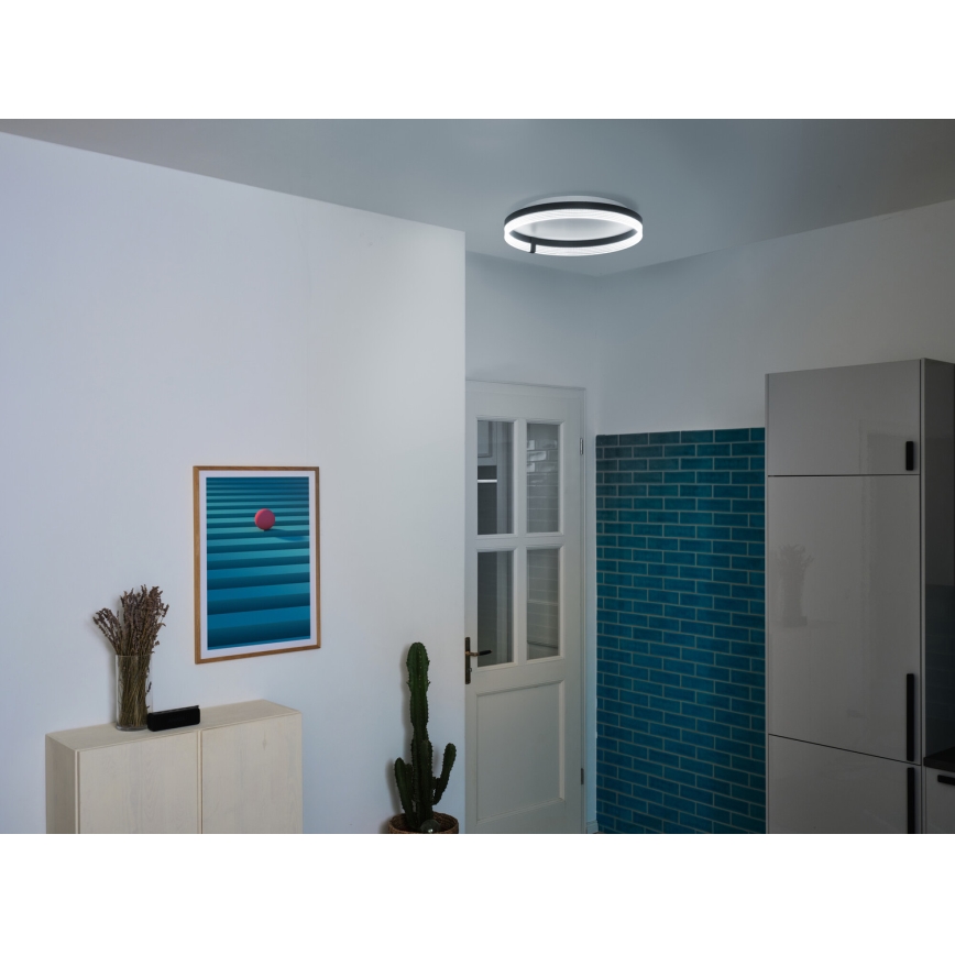 Osram - LED-loftarmatur DECOR CIRCLE LED/32W/230V 3000/4000/6500K Ø 50 cm sort/hvid