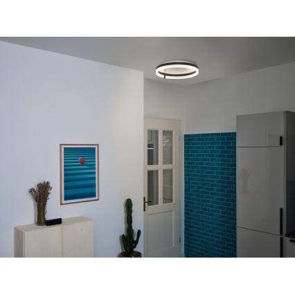 Osram - LED-loftarmatur DECOR CIRCLE LED/32W/230V 3000/4000/6500K Ø 50 cm sort/hvid