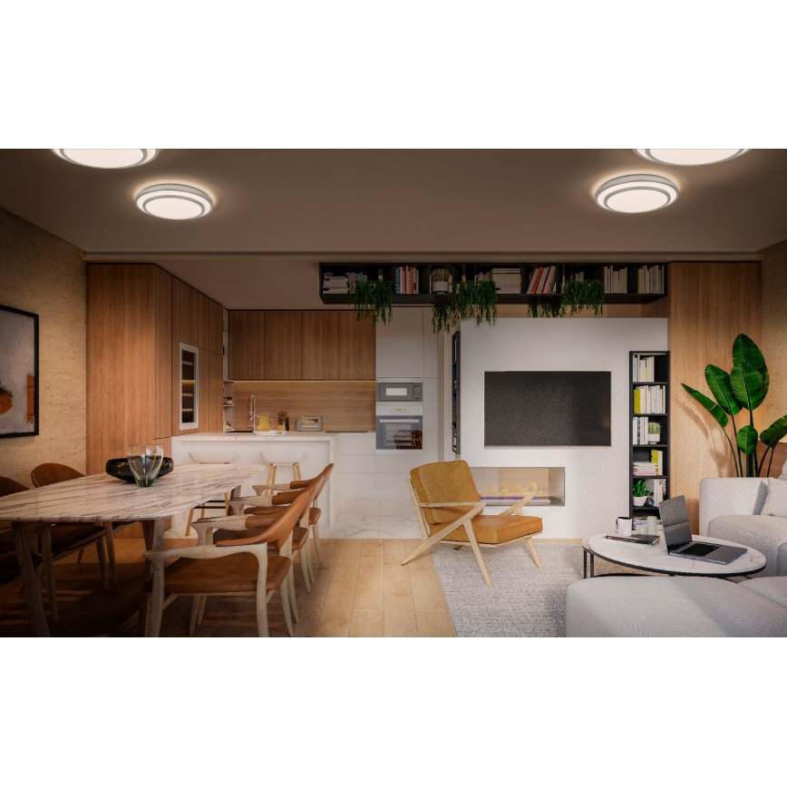 Osram - LED loftlampe ORBIS BERLIN LED/16W/230V Ø 29,3 cm sølv