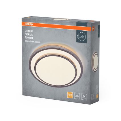 Osram - LED loftlampe ORBIS BERLIN LED/16W/230V Ø 29,3 cm sølv