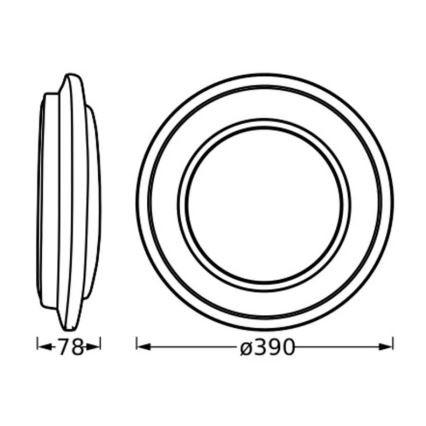 Osram - LED loftlampe ORBIS BERLIN LED/24W/230V Ø 39 cm