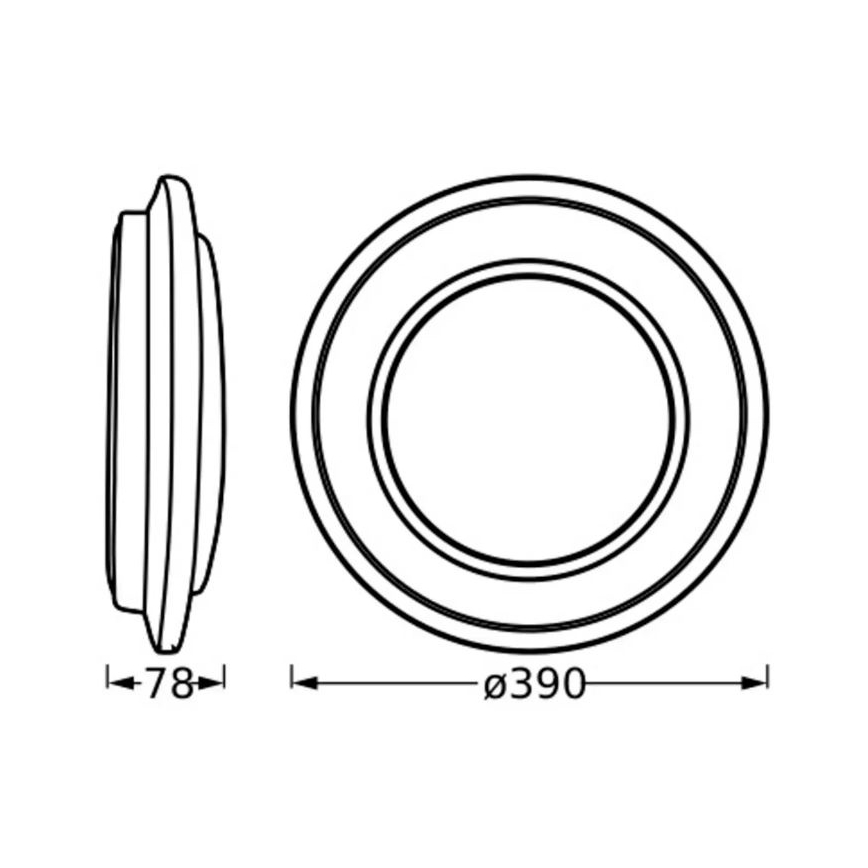 Osram - LED loftlampe ORBIS BERLIN LED/24W/230V Ø 39 cm