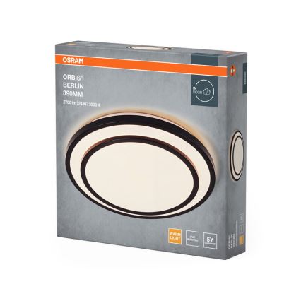 Osram - LED loftlampe ORBIS BERLIN LED/24W/230V Ø 39 cm sort
