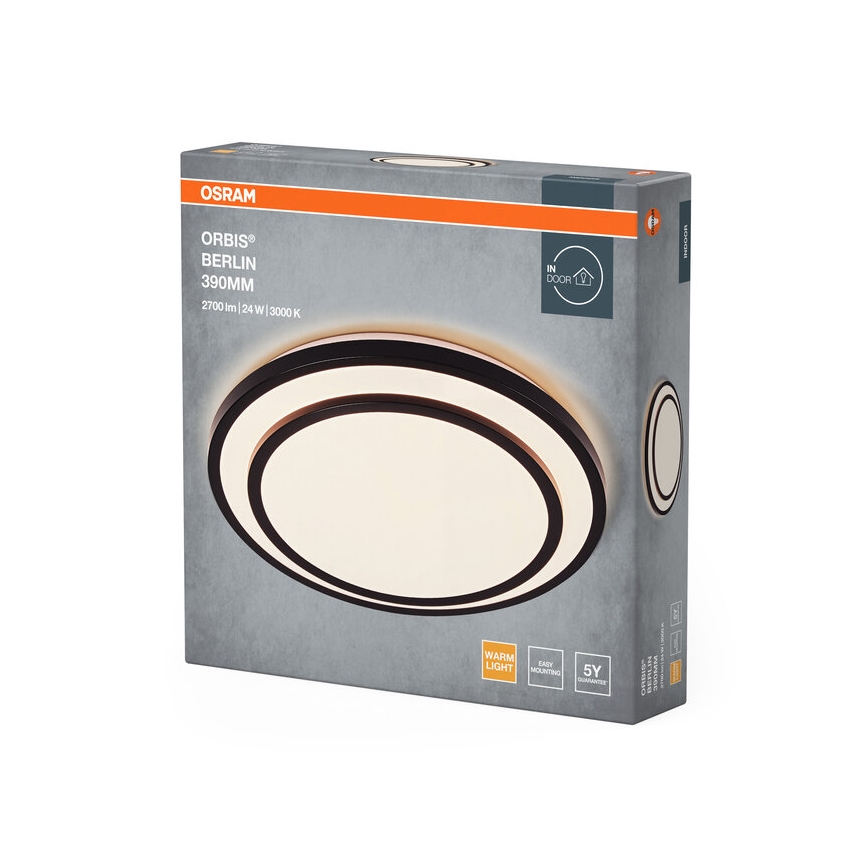 Osram - LED loftlampe ORBIS BERLIN LED/24W/230V Ø 39 cm sort