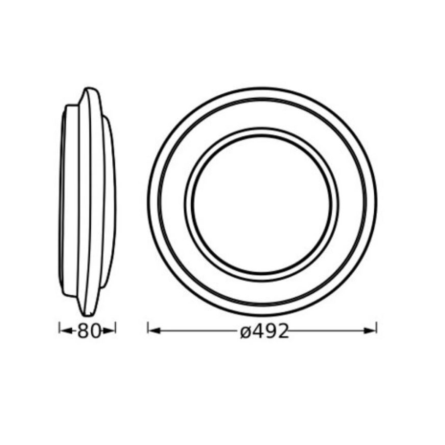 Osram - LED loftlampe ORBIS BERLIN LED/36W/230V Ø 49,2 cm sort