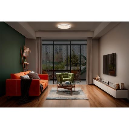 Osram - LED loftlampe ORBIS HELMAN LED/16W/230V Ø 29,5 cm sølv