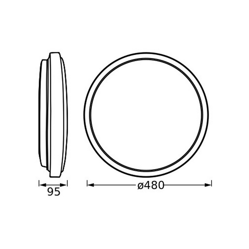 Osram - LED loftlampe ORBIS LONDON LED/36W/230V Ø 48 cm hvid
