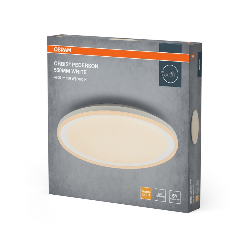 Osram - LED loftlampe ORBIS PEDERSON LED/36W/230V Ø 55 cm hvid