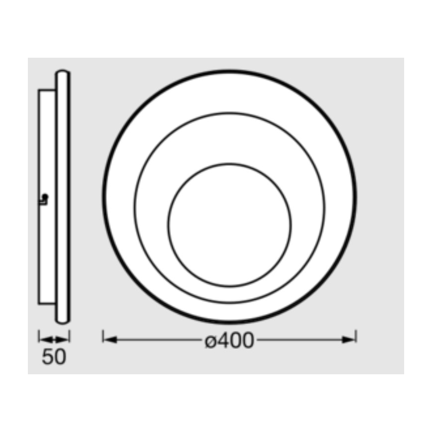 Osram - LED-loftlampe ORBIS SPIRAL LED/27W/230V Ø 40 cm hvid