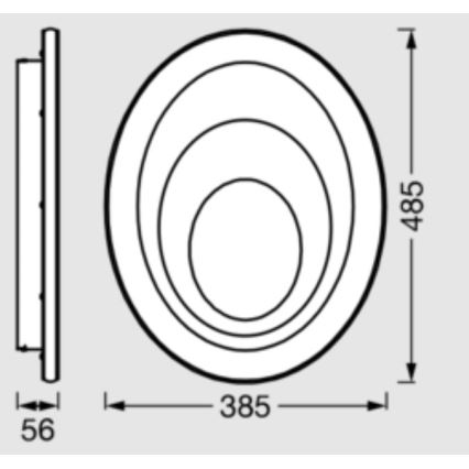 Osram - LED loftlampe ORBIS SPIRAL LED/37W/230V hvid