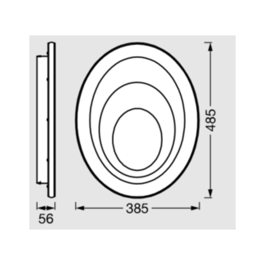 Osram - LED loftlampe ORBIS SPIRAL LED/37W/230V hvid