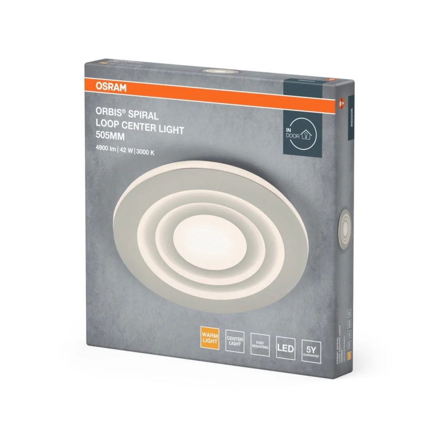 Osram - LED-loftlampe ORBIS SPIRAL LED/42W/230V Ø 50,5 cm hvid
