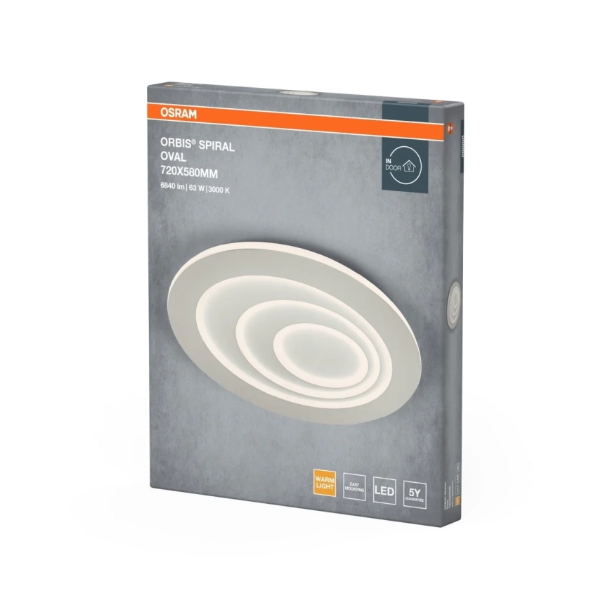 Osram - LED-loftlampe ORBIS SPIRAL LED/63W/230V hvid